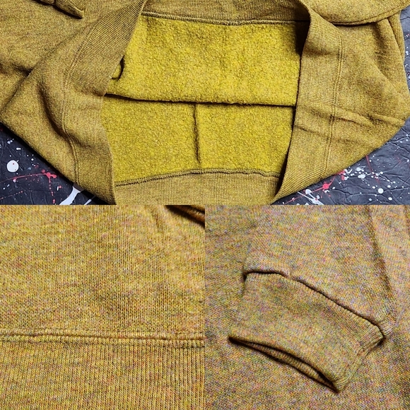 Vintage 1950s Champion men's mustard Roman Catholic basketball v-neck sweater XL - Picture 5 of 7